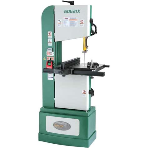 Grizzly Industrial 13 1 2 In 1 1 4 HP Vertical Wood Metal Bandsaw