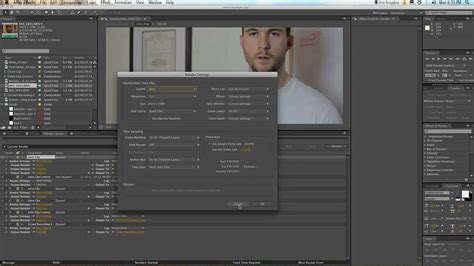The Render Queue Render Settings Adobe After Effects Tutorial Youtube