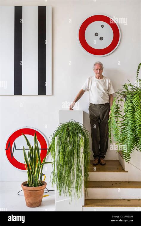 France Paris Visual Artist Jean Pierre Raynaud In His Studio