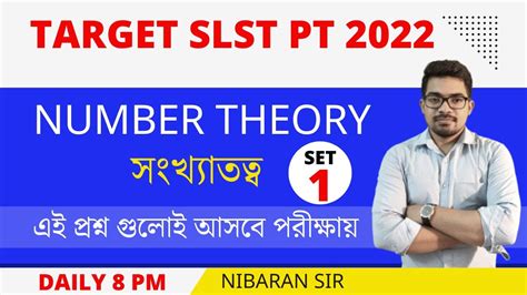 Number Theory Slst Pt Math Class Slst Pt Preparation