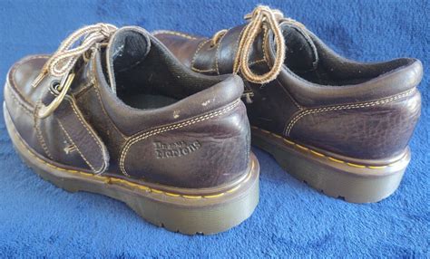 Dr Martens Vintage Brown Leather Oxford Buckle Shoe Gem