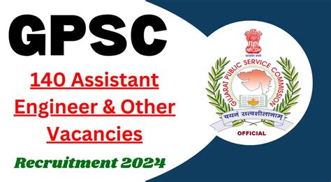 GPSC AEE Recruitment 2024 Apply For 140 Vacancies