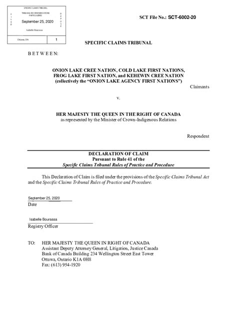 Fillable Online Sct Trp Ca Apption Cmsspecific Claims Tribunal