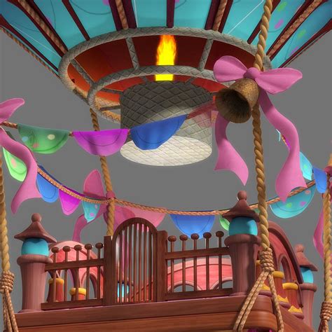 Fantasy Hot Airballoon D Model Ma Fbx Obj Free D