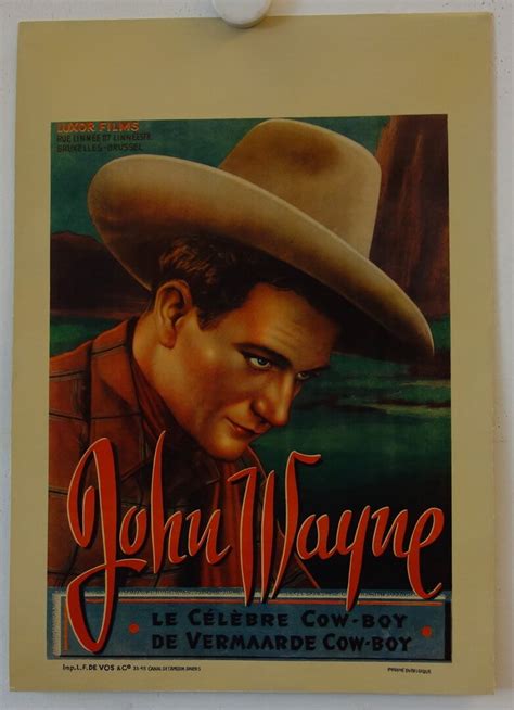 John Wayne der berühmte Cowboy originales Filmplakat aus Belgien