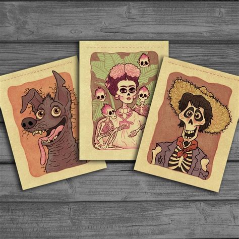 3Pcs/Lot Poster Style Movie Stickers Mexican Cartoon Drama CoCo For ...