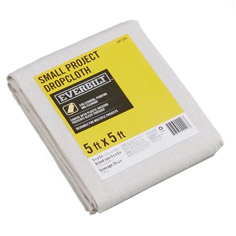 Everbilt 5 Ft X 5 Ft Small Project Canvas Drop Cloth 556z The Home Depot