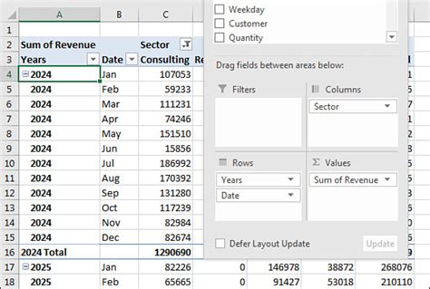 Grouping Sorting And Filtering Pivot Data Microsoft Press Store