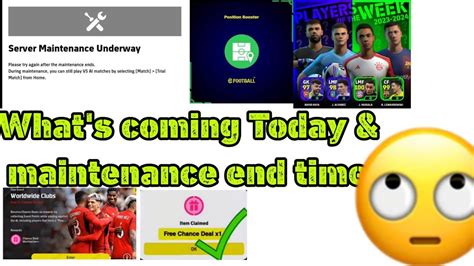 Maintenance End Time Today In EFootball 2024 Mobile Pes Server