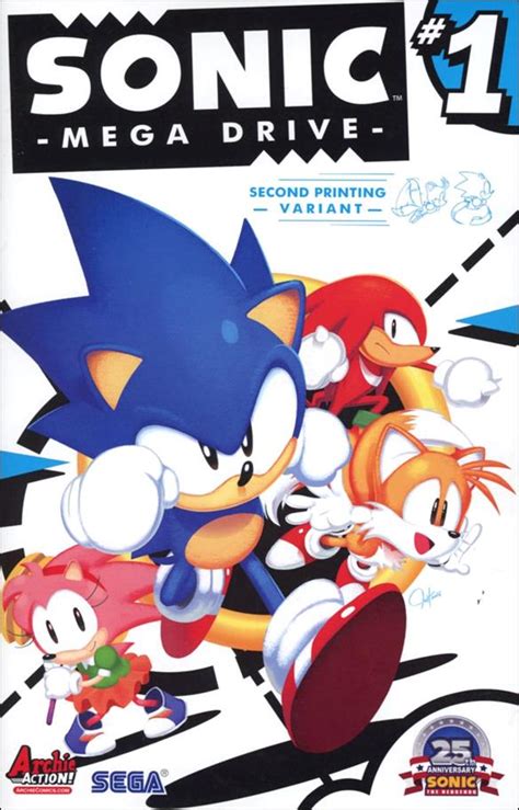 Sonic Mega Drive 1 B Aug 2016 Comic Book By Archie