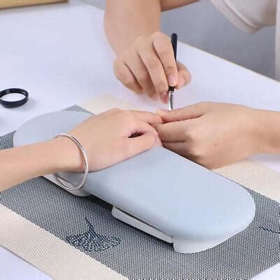 Foldable Nail Arm Rest Pu Leather Nail Hand Rest For Nails Tech With