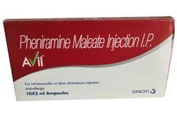 Pheniramine Maleate Injection Pheniramine Maleate Injection Ip Avil