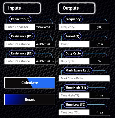 555 Timer Astable Circuit Calculator [Free]