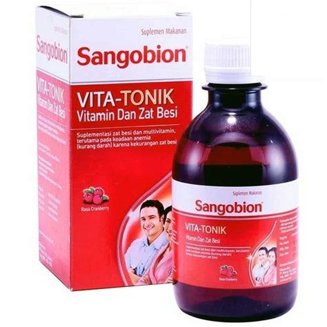 Jual Sangobion Vitatonik Cranberry Ml Shopee Indonesia