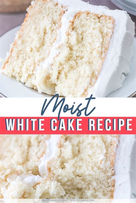 Moist white cake – Artofit