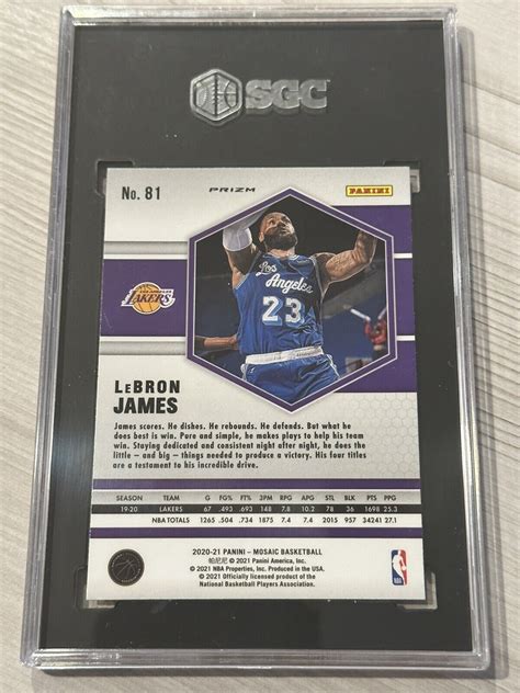 Panini Mosaic Mosaic Green Prizm Lebron James For Sale