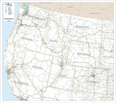 One Map Place Northwest United States