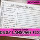 Second Grade Daily Language Fix For November By Jasmine McClain TpT