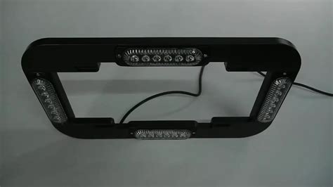 12 Volts Led Strobe Light Automotive License Plate Frame Buy License