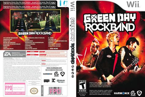 Green Day Rock Band Nintendo Wii Game Covers Green Day Rock Band