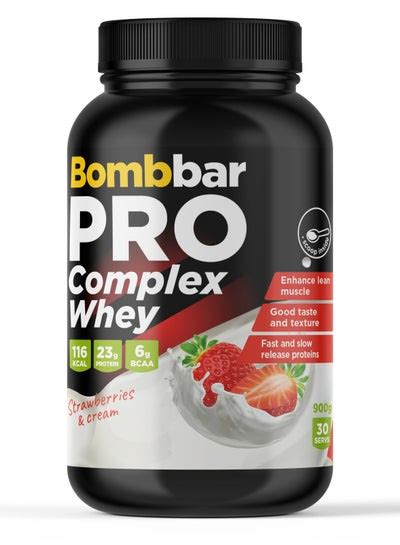 Bombbar Pro Whey Protein Complex, Protein Concentrate & Isolate Blend ...
