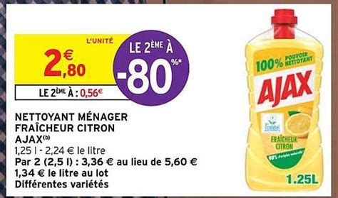 Promo Nettoyant M Nager Fra Cheur Citron Ajax Chez Intermarch