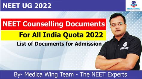 List Of Documents Required For Neet Counselling For Aiq All