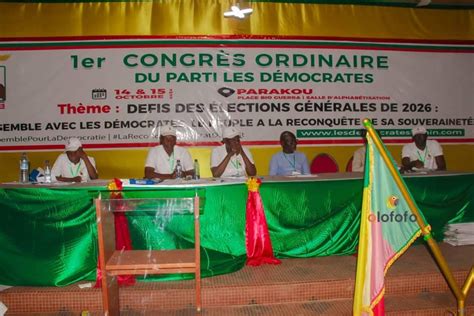 Bénin Elections Générales de 2026 le parti Les Démocrates adopte