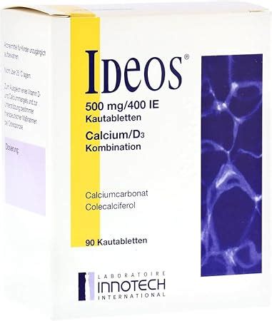 IDEOS 500 Mg 400 I E Kautabletten 90 St Amazon De Drogerie