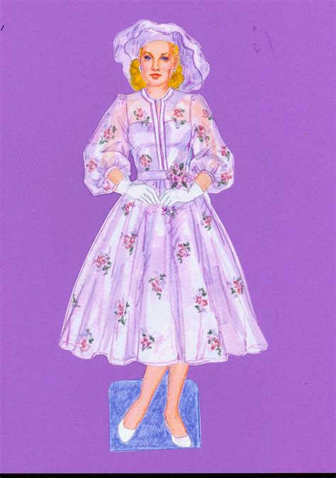 Worn By Grace Kelly In High Society Paper Doll By David Wolfe