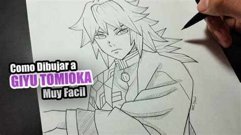 Como Dibujar Manga Giyu Tomioka Muy Facil Y Rapido Demon Slayer