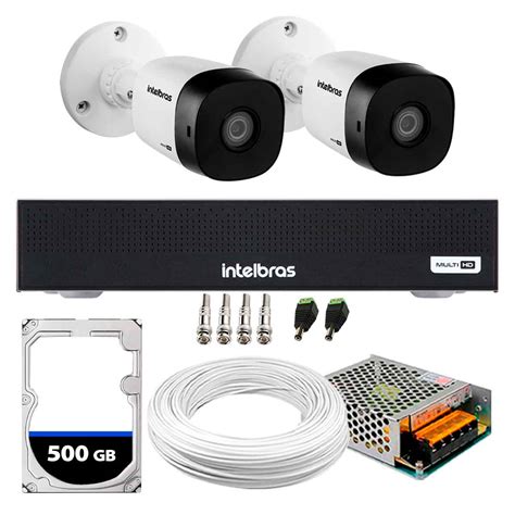 Kit 2 Câmeras Intelbras VHD 1230 B G7 Bullet Multi HD FULL HD 1080p