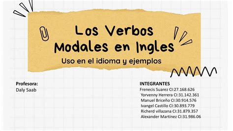 Resúmenes de Verbos modales en inglés Descarga apuntes de Verbos