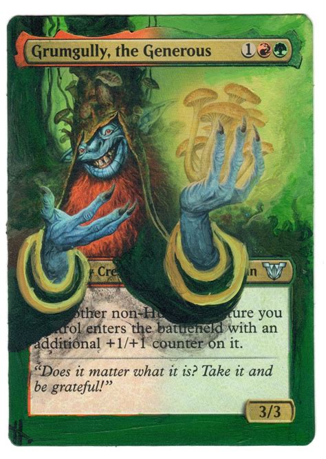 Grumgully The Generous Altered Full Art Mtg Magic Commander Edh Gruul