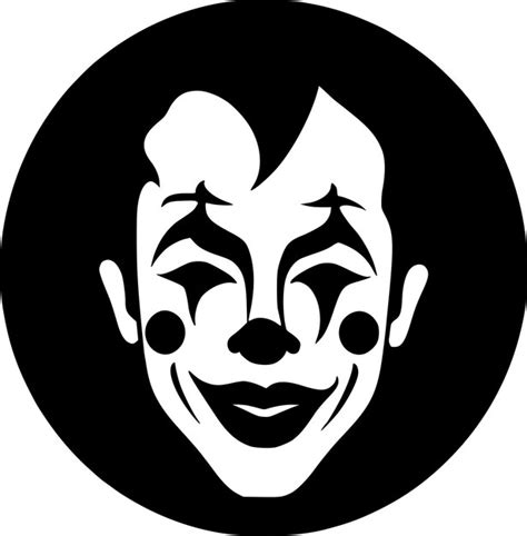 Premium Vector Clown Minimalist And Simple Silhouette Vector Illustration