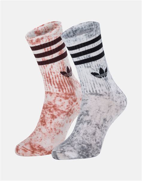 Adidas Originals Tie Dye 2 Pack Crew Socks Assorted Life Style