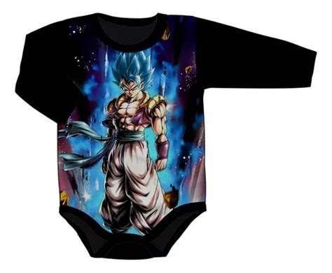 Body Manga Longa Vegeta Goku Super Saijin Dragon Ball MercadoLivre