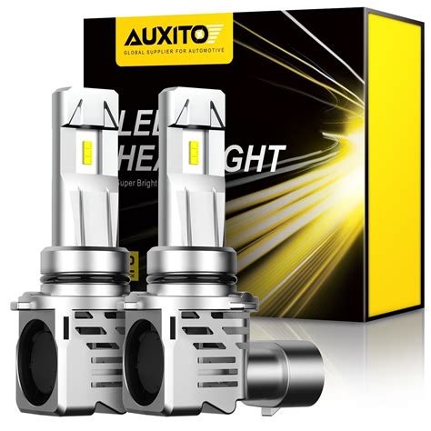 4X AUXITO White 9005 9006 LED Headlight Bulbs High Low Beam 48000LM