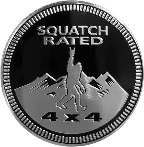 Amazon Squatch Badge Rated Car Emblem X Metal Automotive