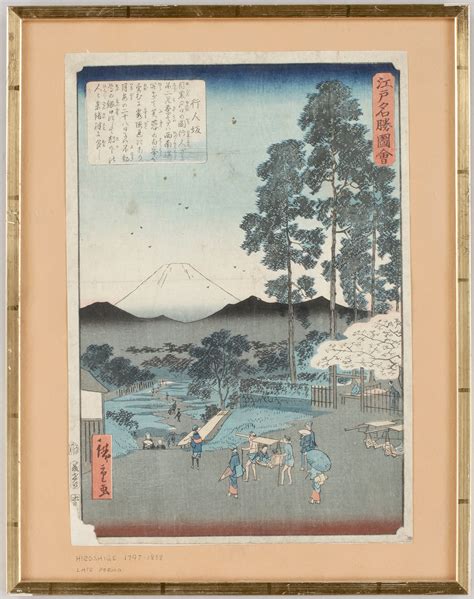 Utagawa Hiroshige Träsnitt Japan 1850 Tal Bukowskis