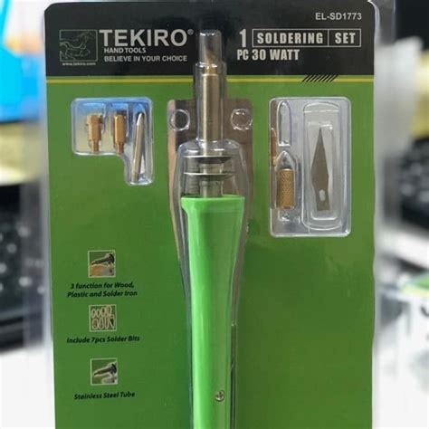 Jual SOLDER SET 3 FUNGSI SOLDERING 30 WATT TEKIRO EL SD1773 Shopee