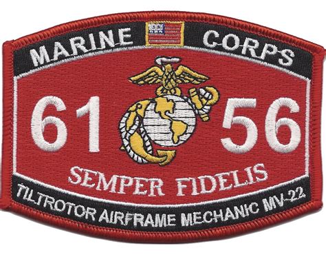 4.5" MARINE CORPS MOS 6156 TILT ROTOR AIRFRAME MECHANIC MV-22 ...