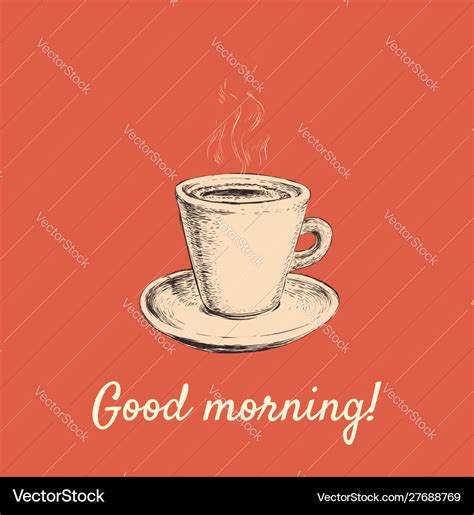 Hand Drawn Sketch Coffee Cup Royalty Free Vector Image