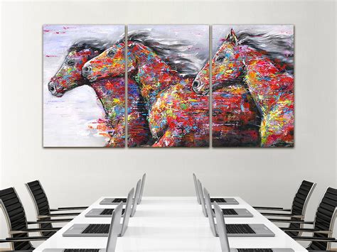 Abstract Horse Canvas Horse Decor Animal Art Animal Print | Etsy