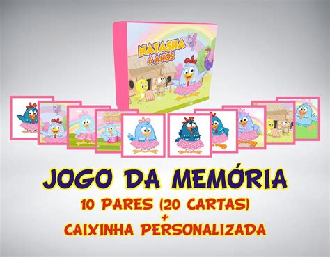 Jogo Da Mem Ria Personalizado Galinha Pintadinha Lembrancinh