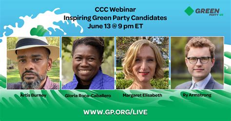 Ccc Webinar Four Inspiring Green Party Candidates