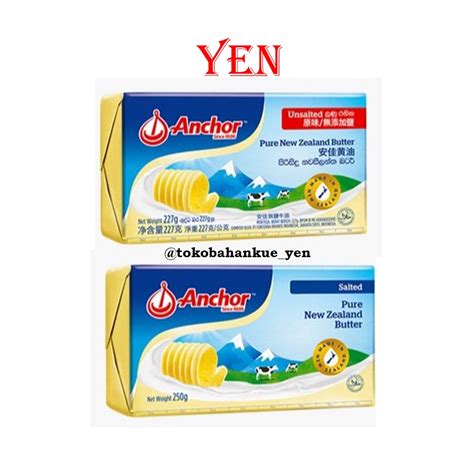 Jual Anchor Unsalted Butter Mentega Tawar Salted Butter Mentega