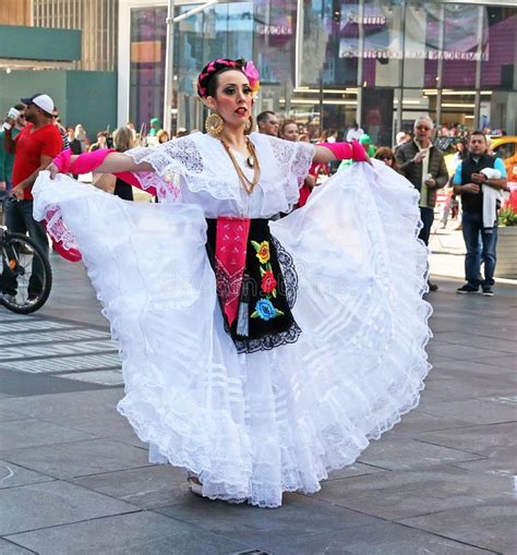 Mexican Dancer In Times Square Editorial Photo Image Of Authentic