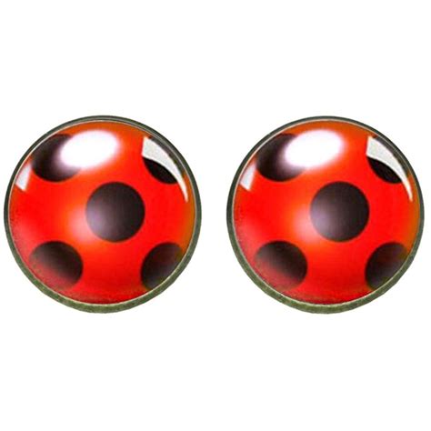 Buy Fashion Miraculous Ladybug Stud Earrings Cosplay Lady Bug Circle