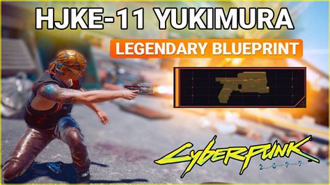 Hjke Yukimura Pistol Legendary Blueprint Cyberpunk Youtube